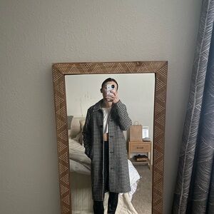 Abercrombie & Fitch | Wool Plaid Checkered Dad Coat